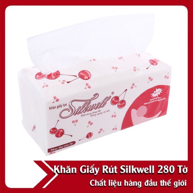 Khăn Giấy Rút Silkwell 1 Gói 280 Tờ