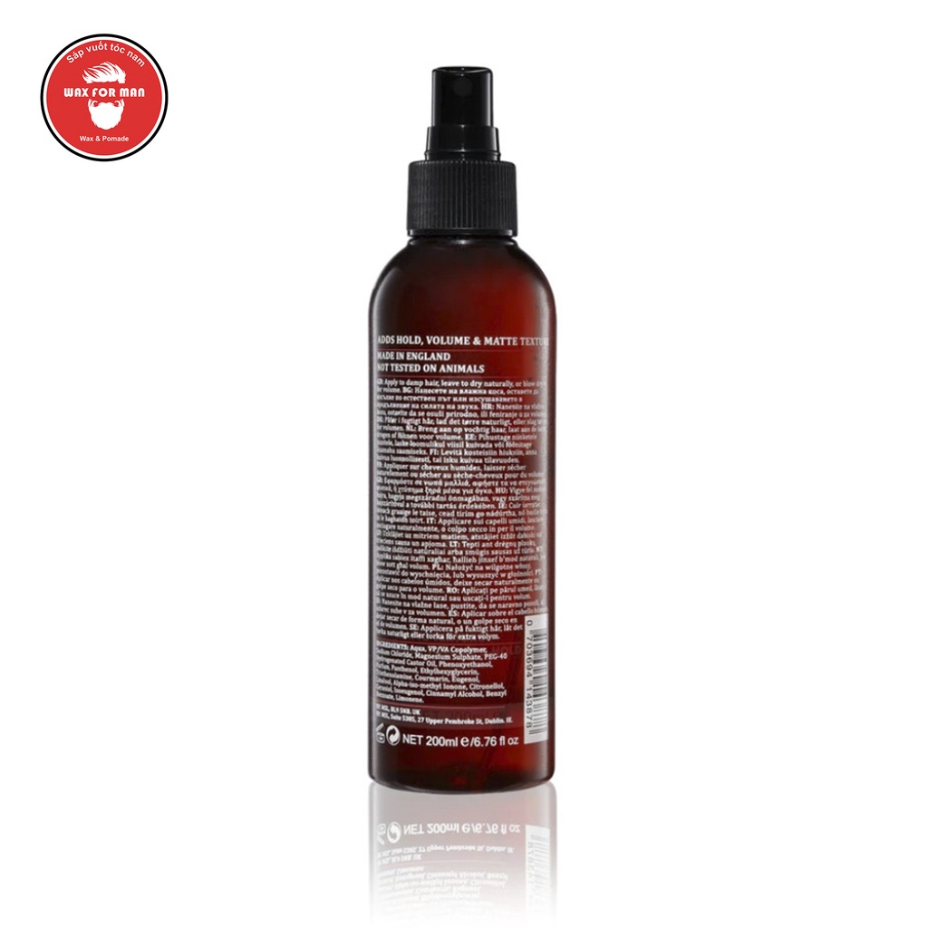 Xịt tạo phồng Dapper Dan Sea Salt Spray
