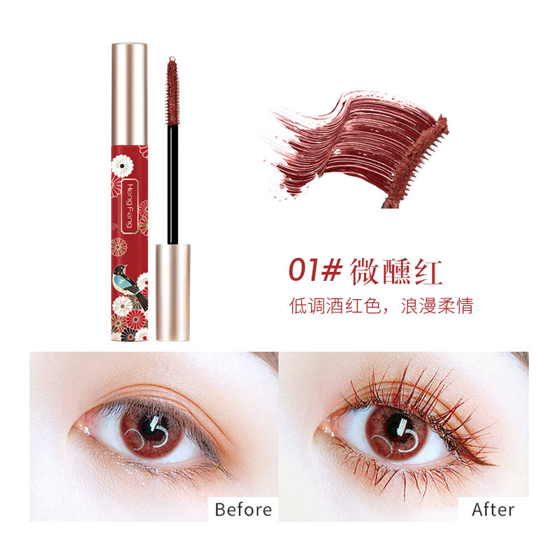 Mascara Dài Mi và Cong Hengfang Hyper Curl Waterproof Chuốt Mi Đen và phong cách retro