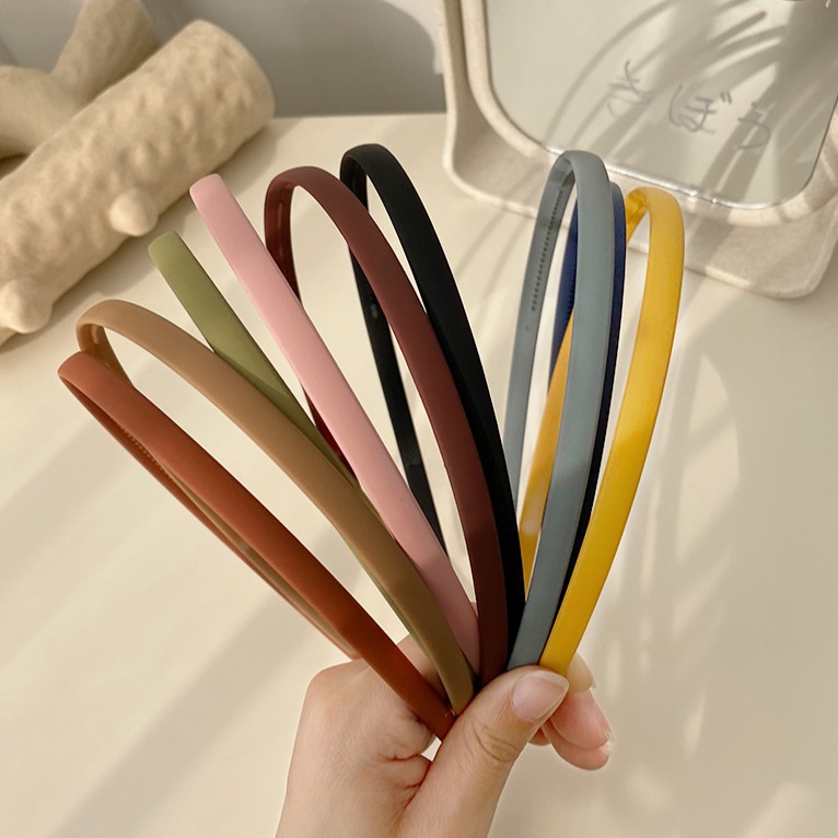 Cài tóc chống trượt màu trơn xinh xắn （Hairband）