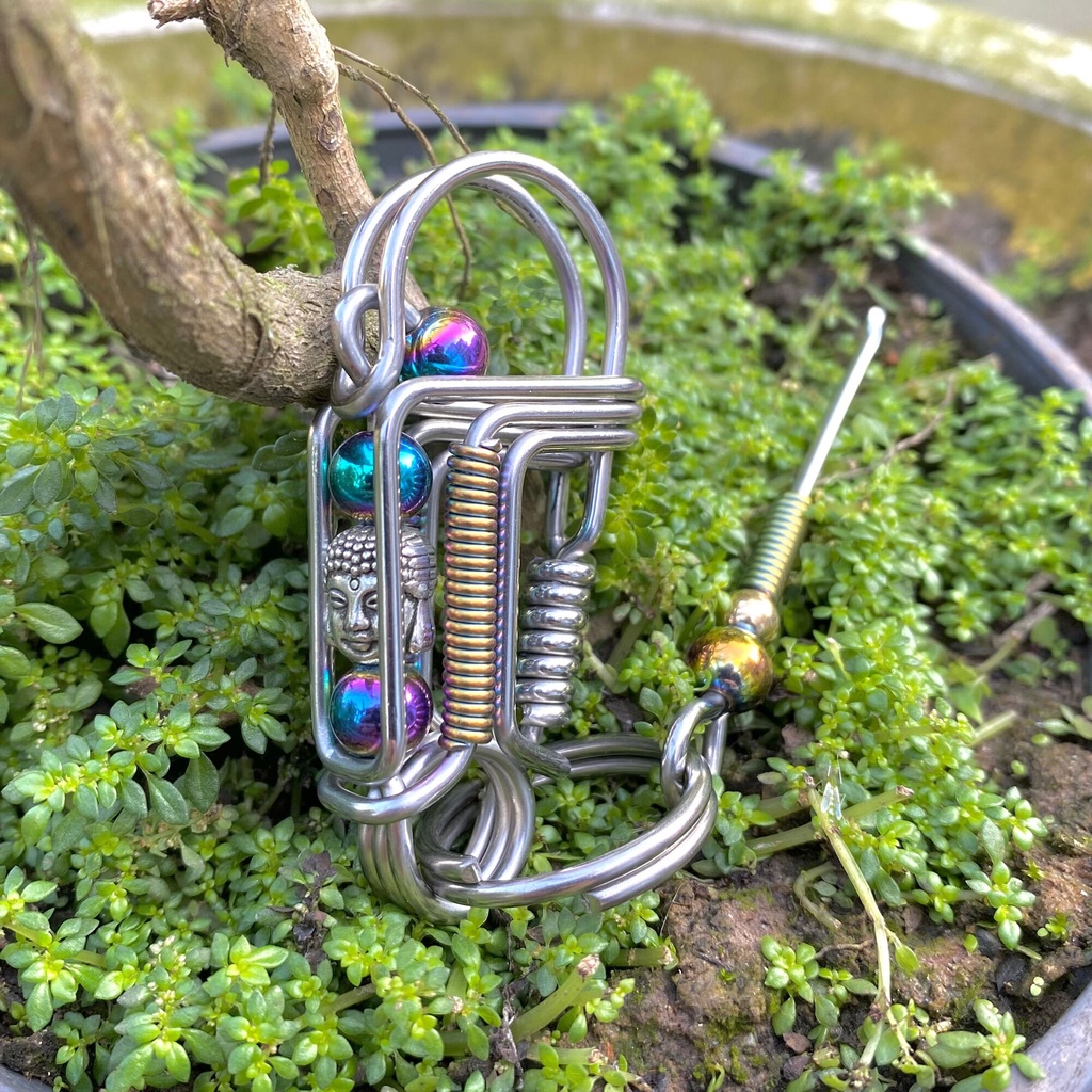 Móc ráy tai đã lên màu titan cực chất EDC simple