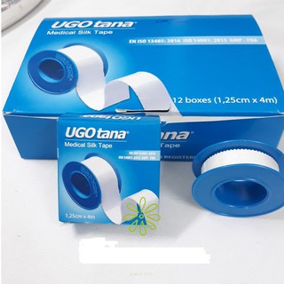 Băng dính cuộn vải lụa y tế UGOTANA kích thước 1,25cm x 4m - Chính hãng
