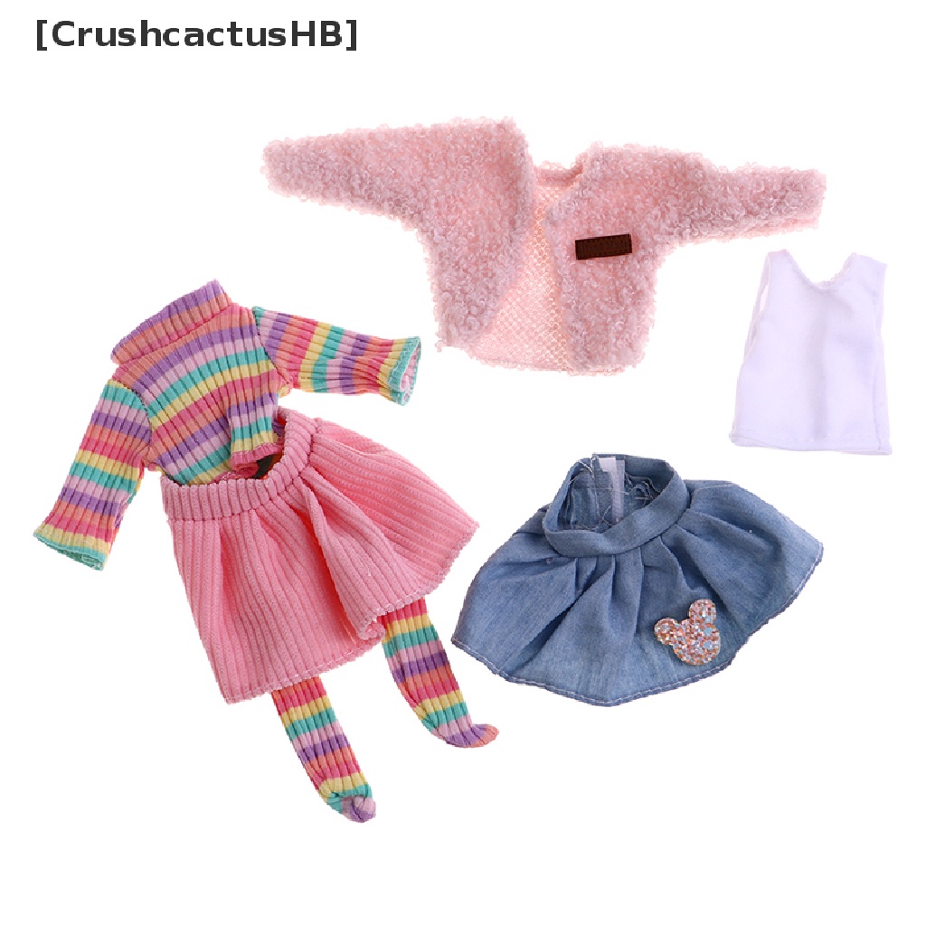 Quần áo phong cách đại học trang trí búp bê dành cho bé gái tỉ lệ 1/6 cỡ 30cm