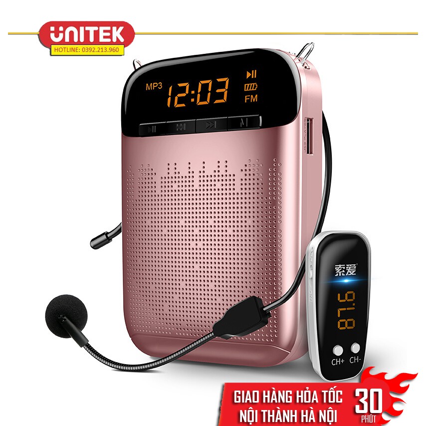 MÁY TRỢ GIẢNG KHÔNG DÂY SOAIY S-588 (FM) Chính Hãng