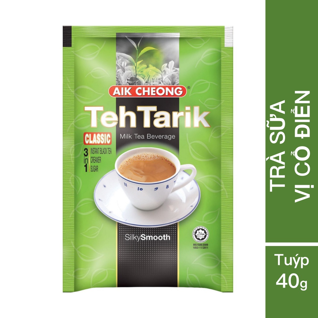 Trà Sữa Teh Tarik Aik Cheong Gói Nhỏ Tự Pha Malaysia Vị Truyền Thống 40 Gam