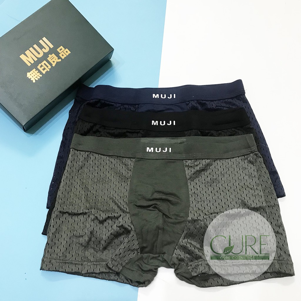Set 3 quần chip Muji cho nam mềm mại của Nhật