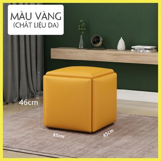 Ghế khối Rubik kết hợp Ghế đôn, Ghế sofa Phòng khách Hình vuông, Ghế văn phòng Ghế đẩu