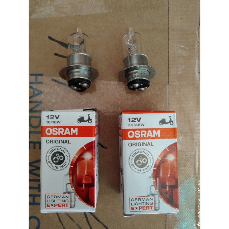 Bóng đèn pha OSRAM 12V / 18W / 25W lắp cho dream ,wave