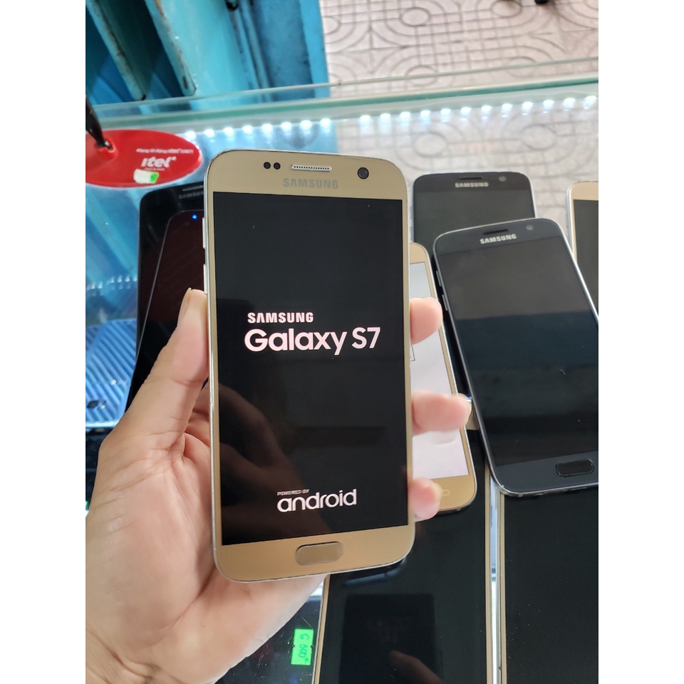 Điện thoại Samsung Galaxy S7 Cũ 1 sim Chipset Exynos 8890/ Snap 820 - Rom 32/4GB Màn Super Amoled 5.1' likenew 95%