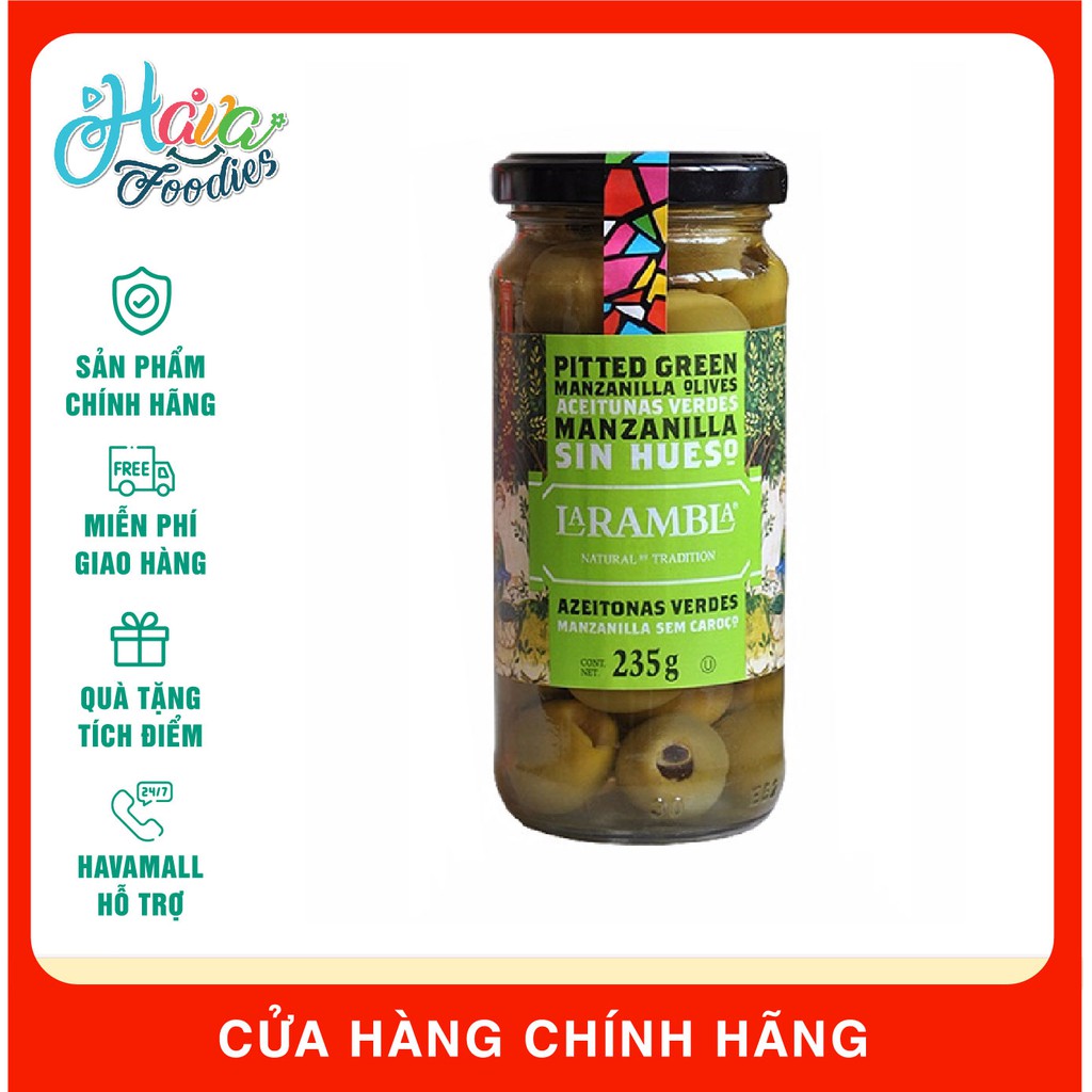 [DATE MỚI NHẤT] Quả Olive Tách Hạt La Rambla 235gr