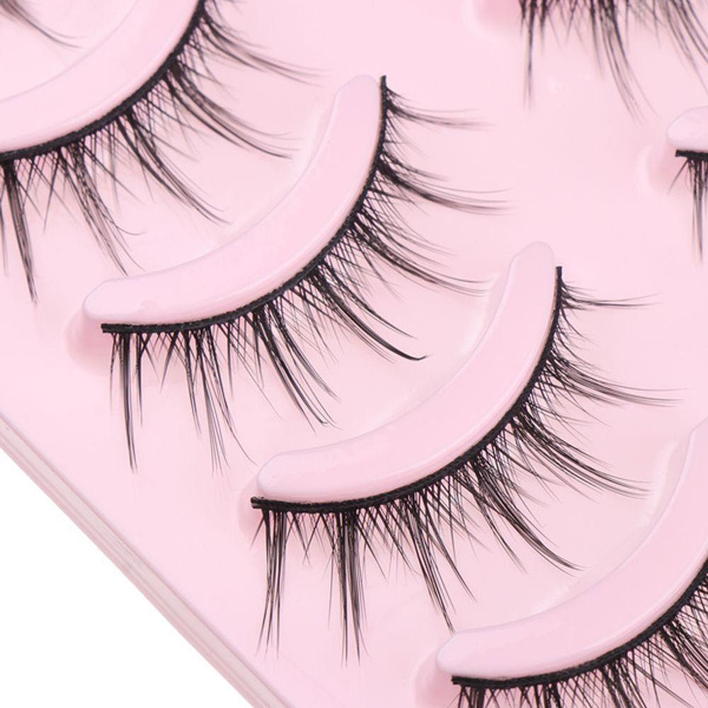 OCEANMAP Set 5 Cặp Lông Mi Giả Dày Tự Nhiên Lâu Trôi Dùng Biểu Diễn Nhảy Múa Lolita
