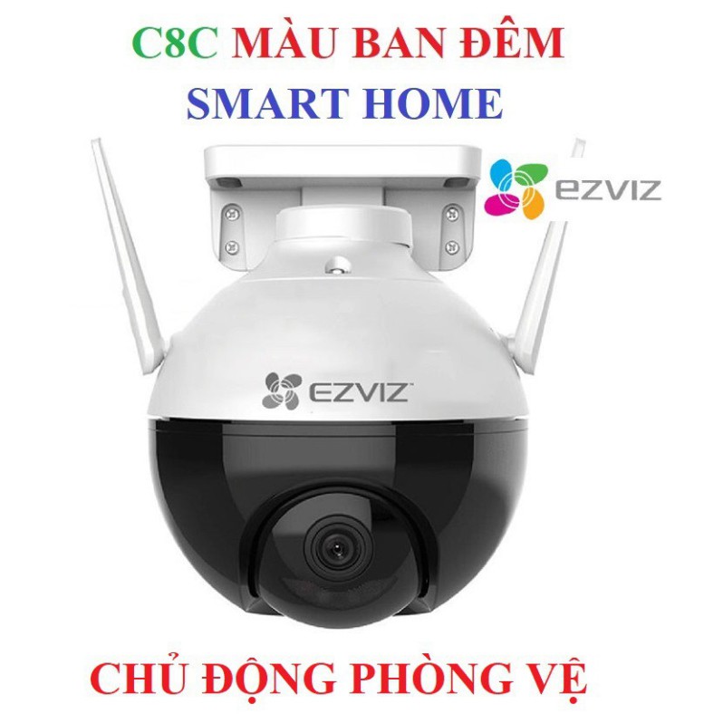 Camera 2M WIFI (Xoay) Ngoài Trời EZVIZ C8C Màu Ban Đêm Thông Minh 1080P c3wn c3w c6n c6cn c1c a22ep c22ep g22P | BigBuy360 - bigbuy360.vn
