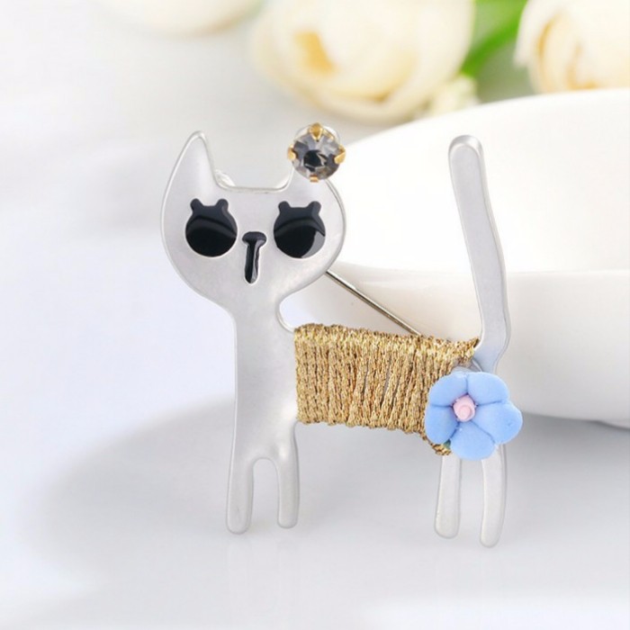 Cài áo hình chó Lạp Xưởng Dachshunds mạ PVD (size 2x3.5cm)