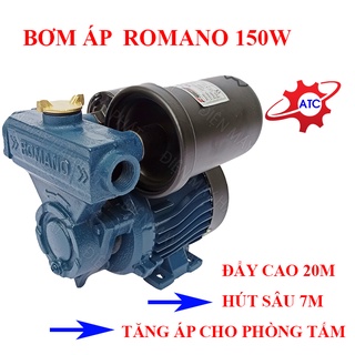 Bơm tăng áp Romano 150w - Rơle tự động ngắt - Tăng áp cho phòng tắm