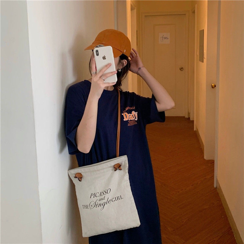 Jiashucheng Áo Thun Tay Ngắn Dáng Dài Qua Gối Phong Cách Hong Kong Thời Trang Mùa Hè