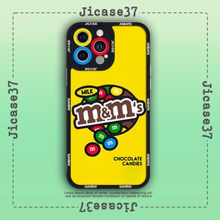 Ốp lưng iphone và samsung xiaomi oppo cạnh vuông Jicase Kẹo Socola M&M 