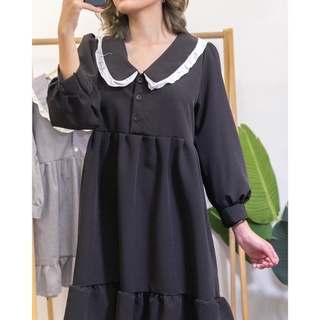 Đầm babydoll phối viền xinh