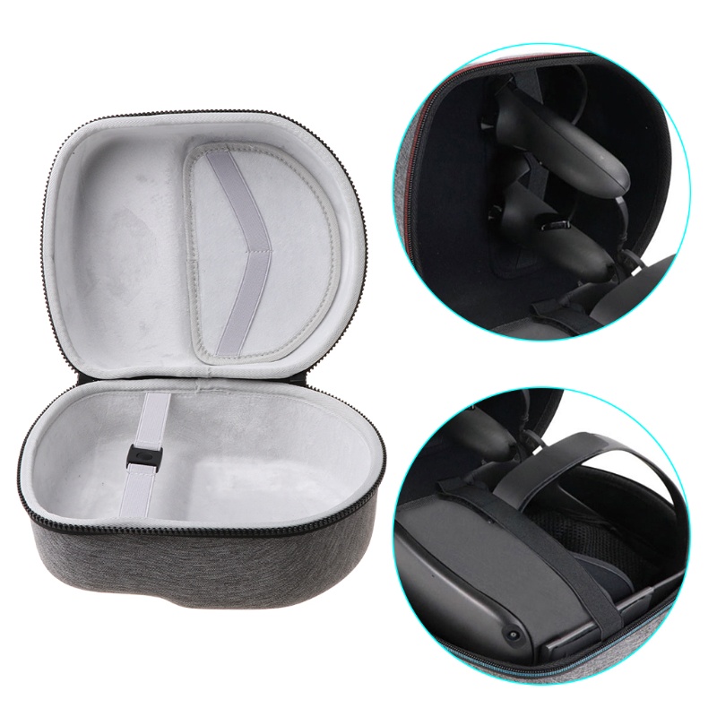 btsg Portable Hard EVA Storage Bag Carrying Case Travel Box for Oculus Quest All-in-one VR Gaming Headset Accessories