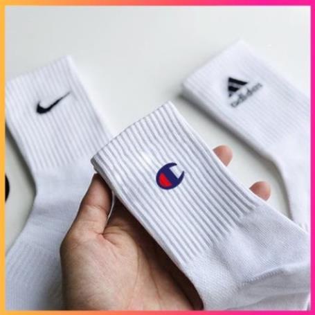 Tất vớ dệt kim Puma, Adidas, Nike, Mizuno, Jordan, Champion, Drew, NY, MLB. Cổ cao,nam nữ,thời trang, thể thao, đá bóng.