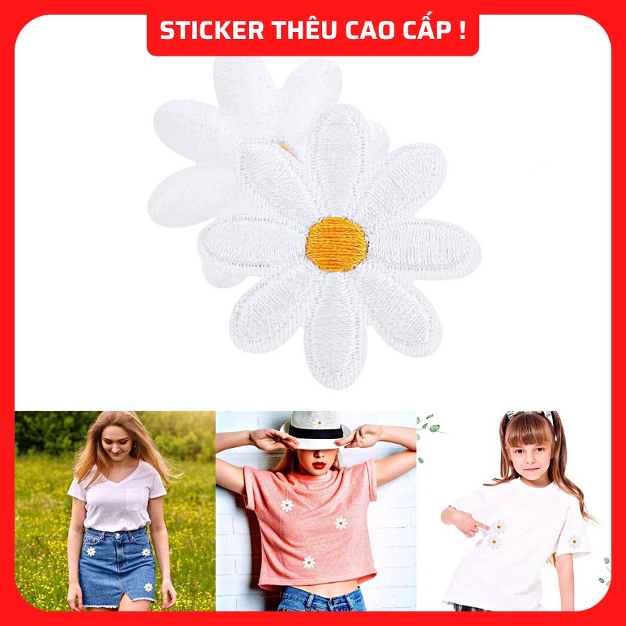Sticker ủi thêu cao cấp có keo sẵn làm miếng dán quần áo, miếng dán áo rách, trang trí balo, quần áo