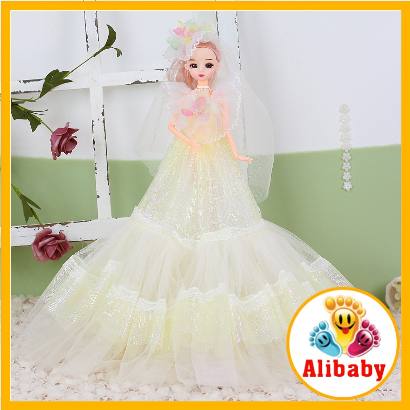 Búp bê barbie 30cm có khớp đồ chơi cho bé gái quà sinh nhật phát triển trí tuệ trẻ em E876