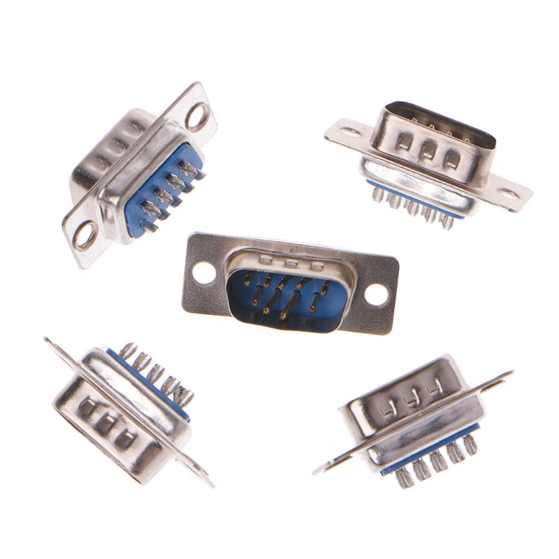 Set 5 Đầu Nối Phích Cắm D-Sub 9Pin RS232 Serial DB9 Cho w / for G