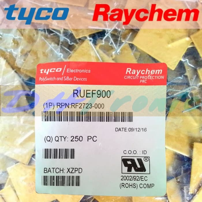 Ống Kính Máy Ảnh Polyfuse Tyco Ruef900 0-30v Max 9a Sự Bảo Vệ