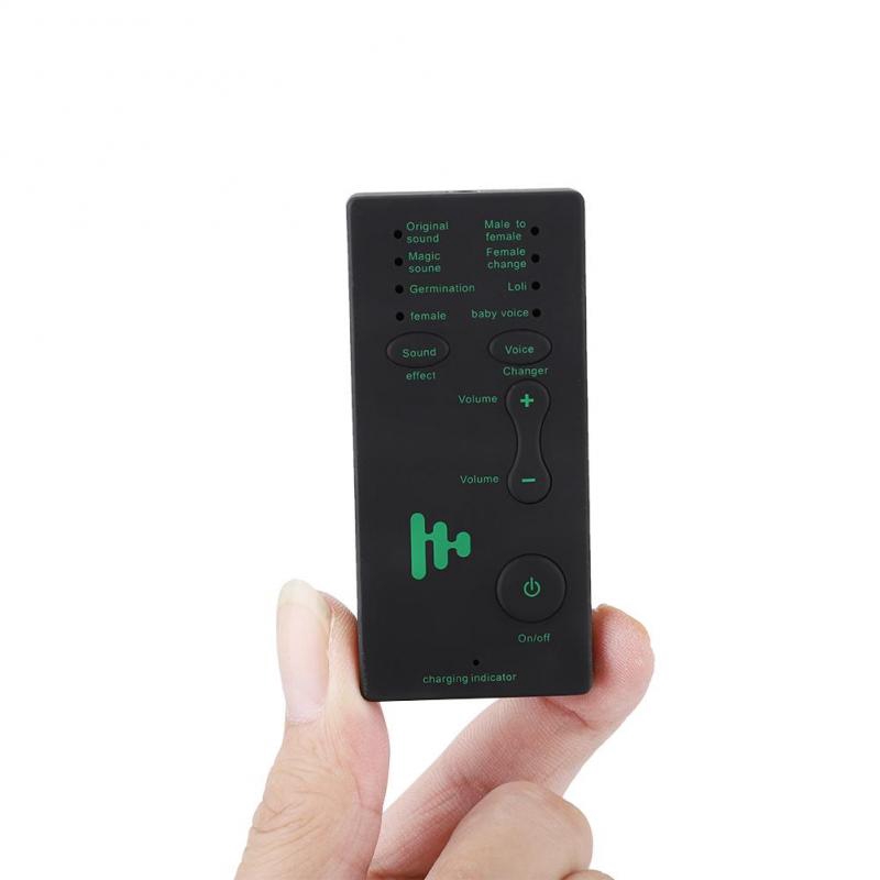 Caoyuanstore Portable Mini Voice Changer Live Broadcast Sound Card For Mobile Phone PC (English Version)