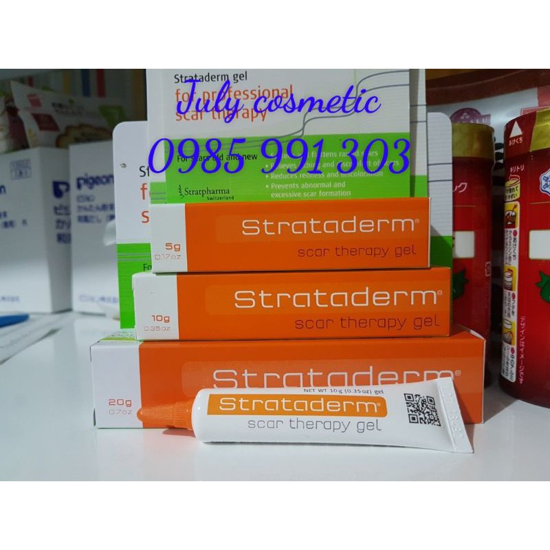 Strataderm – Gel hỗ trợ giảm sẹo - 5g 10g 20g - Đảm bảo chính hãng - Có hóa đơn chứng từ đầy đủ