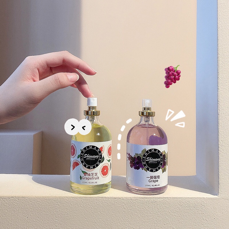 Nước hoa Shimang Xịt thơm toàn thân Shimang Hương Trái Cây Tự Nhiên Thơm Mát Ngọt Ngào 100ml SNH11