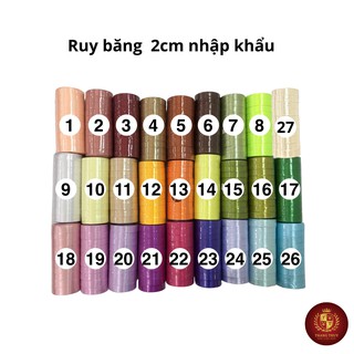 Phụ kiện hoa  và quà tặng handmade Ruy băng lụa 2F Nhập khẩu 12cm x12cm #1