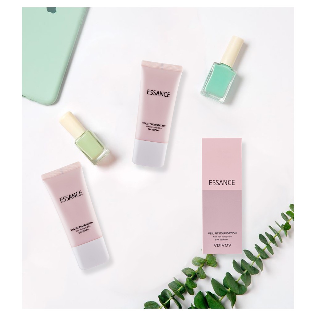 Kem nền bền màu che khuyết điểm toàn diện Essance Veil Fit Foundation SPF25 PA++ 30ml | BigBuy360 - bigbuy360.vn