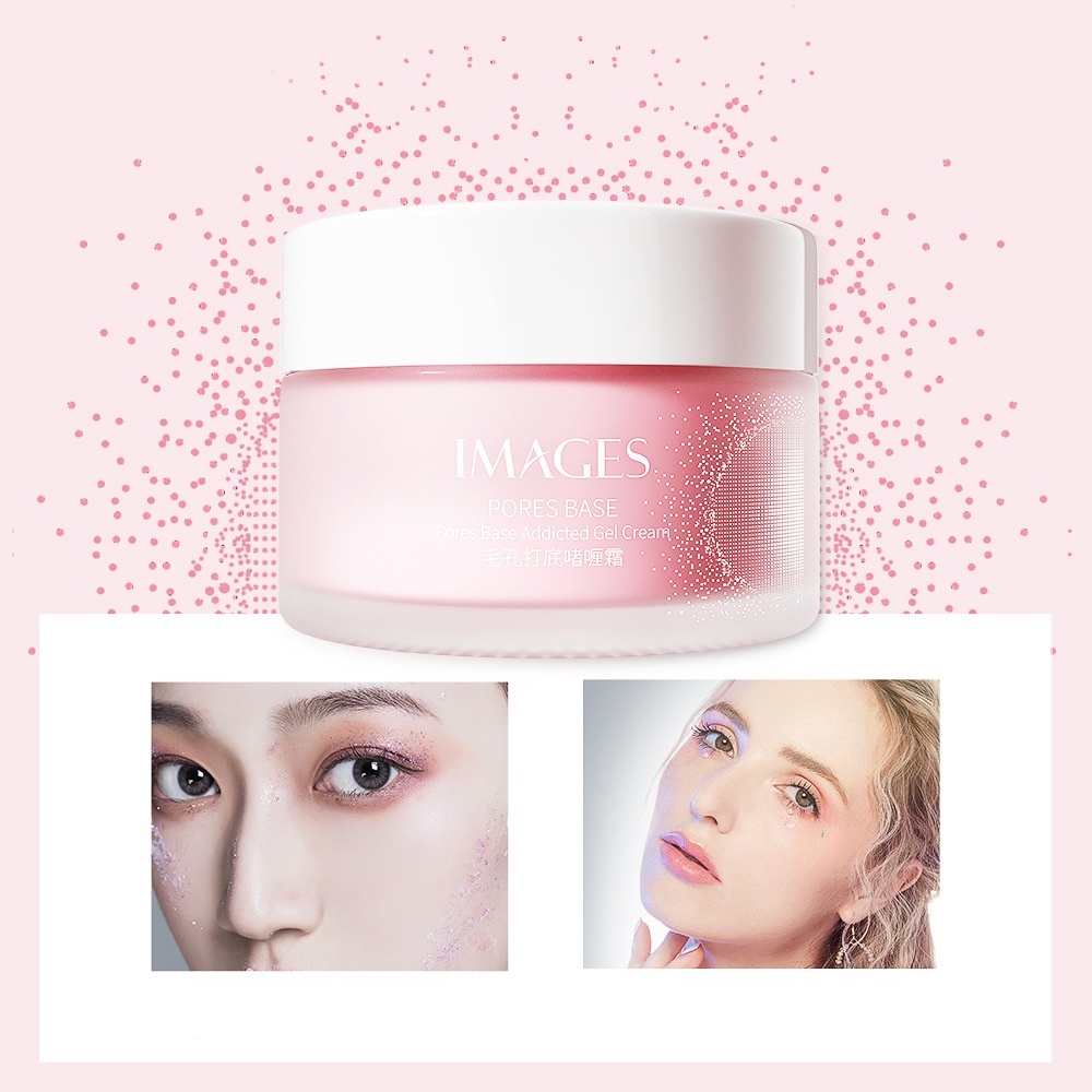 Kem nền trang điểm IMAGES dạng gel che phủ lỗ chân lông dưỡng ẩm làm sáng da 30g
