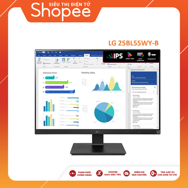 [Nhập LGOFDEC giảm 200k] Màn Hình LG 25BL55WY-B 25" WUXGA (1920 x 1200) 5ms 60Hz IPS Stereo 1.2W-Hàng chính hãng | BigBuy360 - bigbuy360.vn