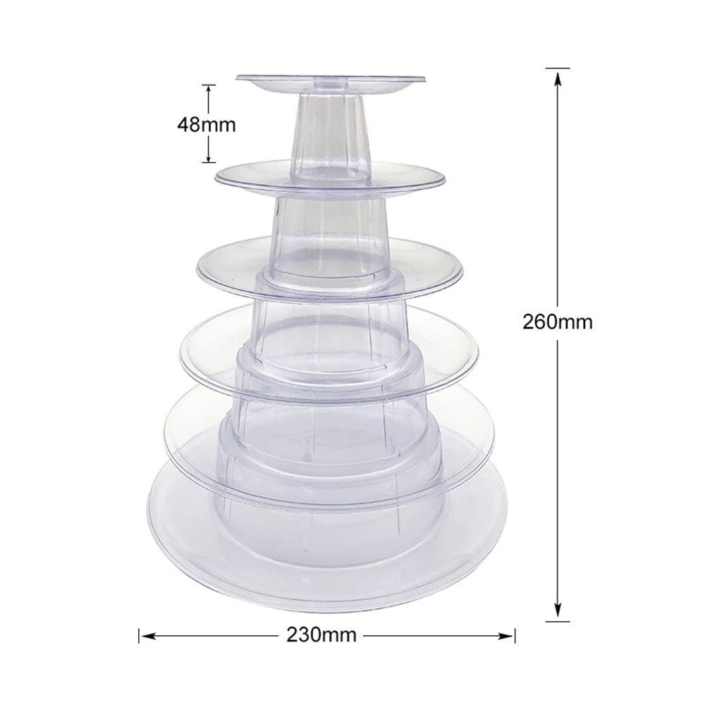 Giá Đỡ Trưng Bày 6 Tầng Hình Tròn Đa Năng Trang Trí Tiệc