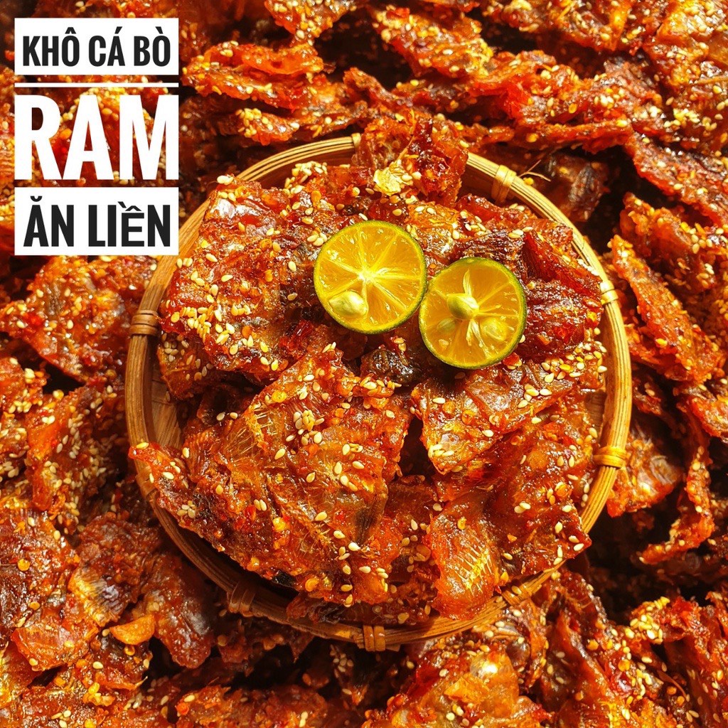 500GR CÁ BÒ SỢI RIM MÈ ĐẶC SẢN ĐÀ NẴNG ĂN LÀ NGHIỀN