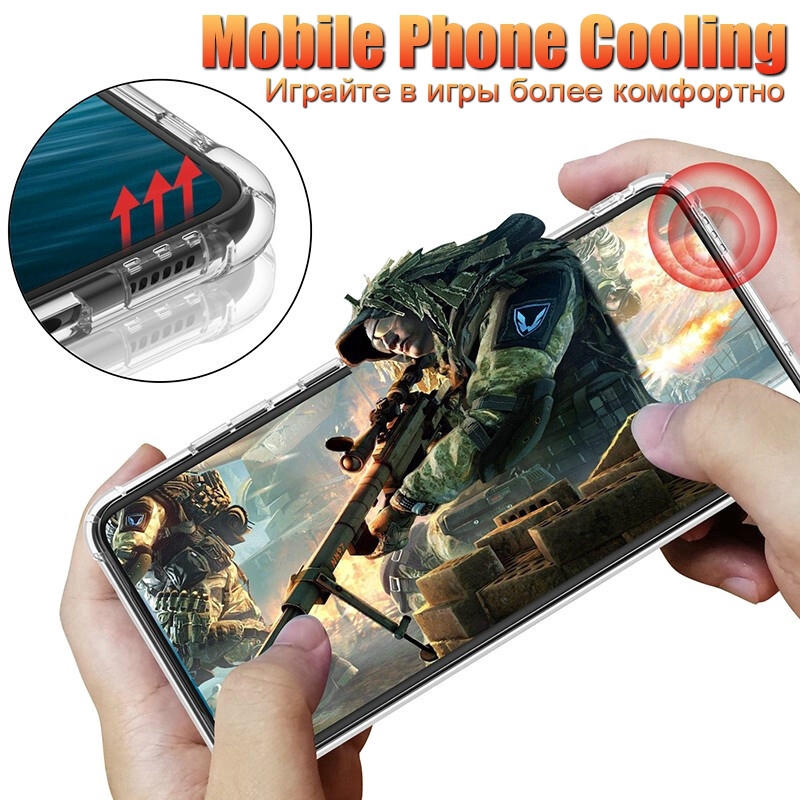 Shockproof Case for Samsung Galaxy A51 A71 Clear Shockproof Silicone Soft Phone Case