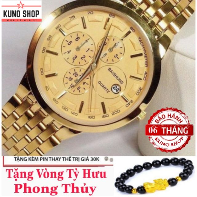 ĐỒNG HỒ NAM BAISHUNS CHÍNH HÃNG DÂY THÉP CAO CẤP.