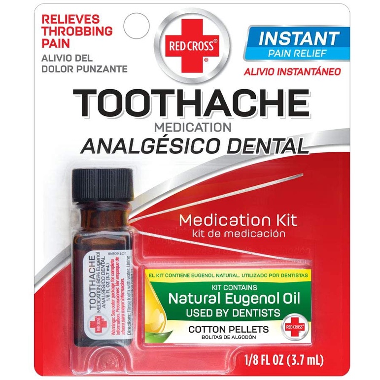 Red Cross Toothache With Natural Eugenol Oil 3,7ML