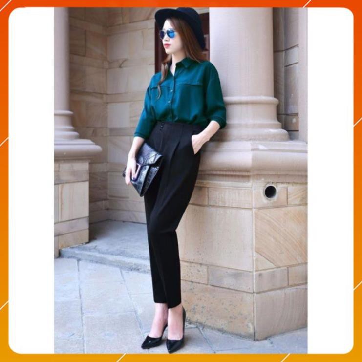 Quần baggy big size nữ lưng cao kiểu mới - Quần baggy Full size dáng đẹp