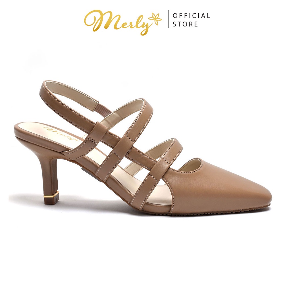 Giày Slingback gót thấp Merly 1444