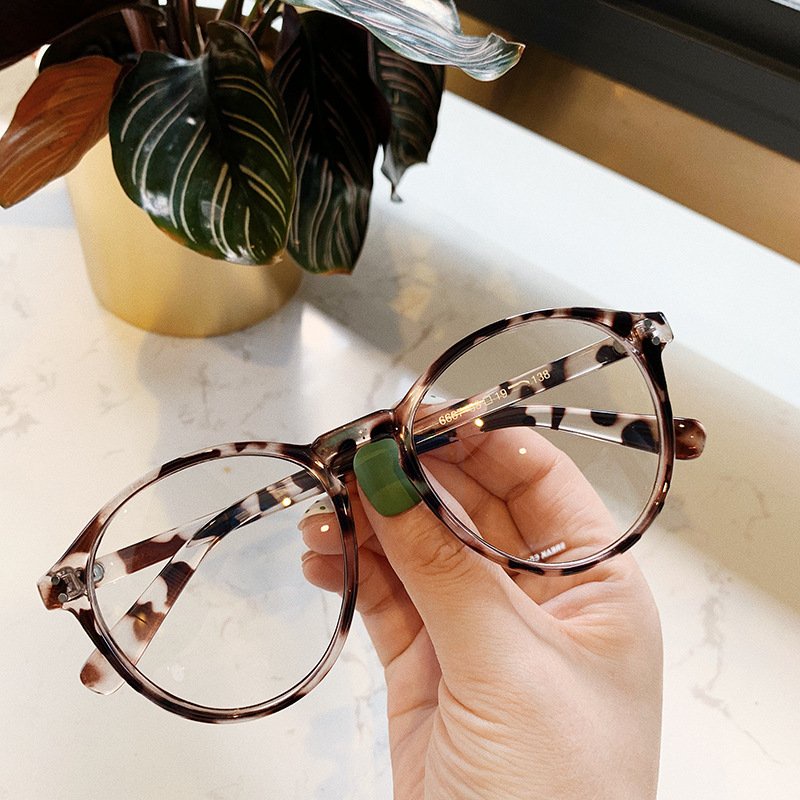 Mắt kính giả cận ngố TaTa tròn cute dễ thương thiết kế mới nhất 2022 chuẩn UV400 bảo vệ mắt và chống bức xạ ABICA 076