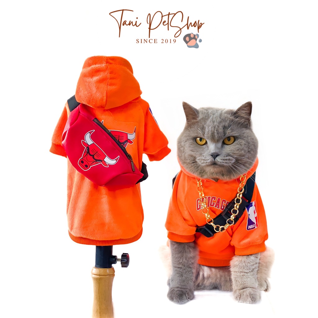 Áo Hoodie Cho Chó Mèo- Quần Áo Thú Cưng Thu Đông Cao Cấp Tanipetshop