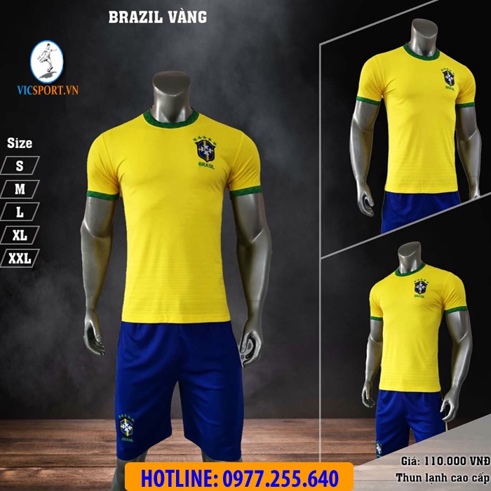 Áo bóng đá Brazil , Quần áo đá banh đội tuyển Brazil mới nhất 2022 2023 - Vicsport
