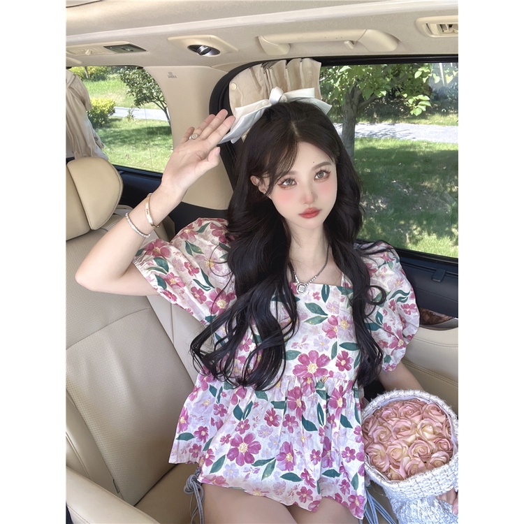 Áo Kiểu Tay Phồng Hở Lưng Phong Cách Hàn Quốc Thời Trang Cho Nữ