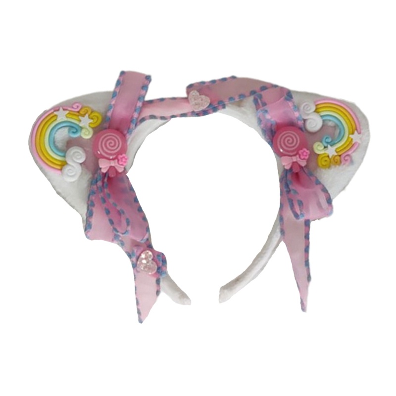 Băng Đô Nơ Tai Gấu Bông Hóa Trang Halloween