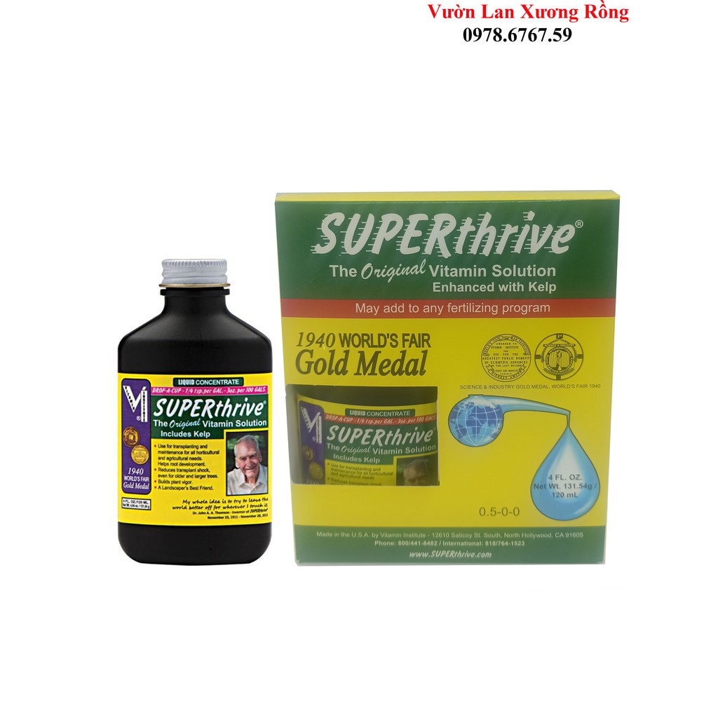 Superthrive 120ml - Kích thích sinh trưởng cho lan - Hàng Mỹ