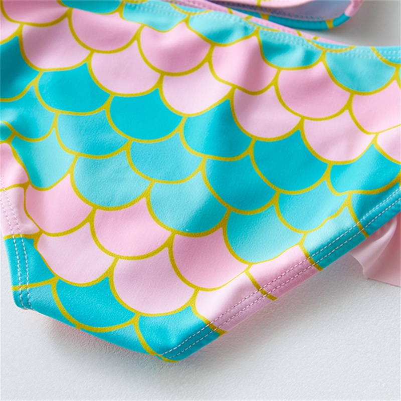 Bộ Đồ Bơi Hai Mảnh Thời Trang Nàng Tiên Cá Phong Cách Mới 2022 Cho Bé Gái 3-12 Tuổi