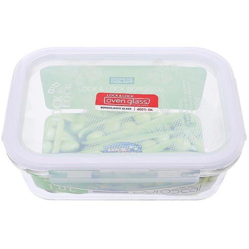 Hộp Thủy Tinh Hình Chữ Nhật Lock Lock LLG445 1Lít | BigBuy360 - bigbuy360.vn