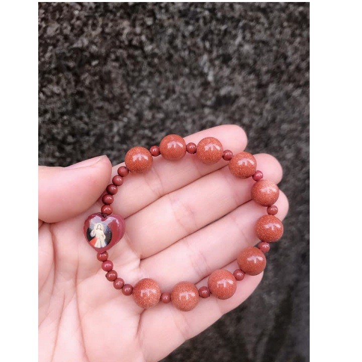 VÒNG CHUỖI MÂN CÔI ĐÁ KIM SA HẠT 10LY